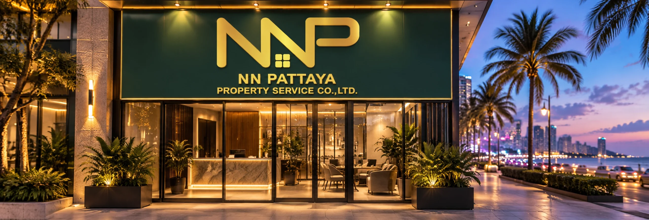 NN Pattaya Property Agency Signage