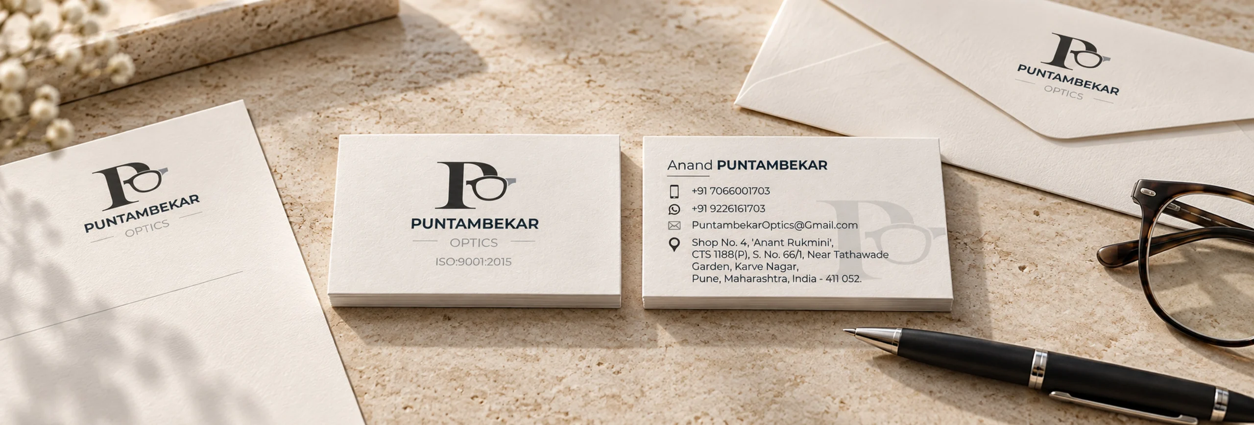 Puntambekar Optics stationery set